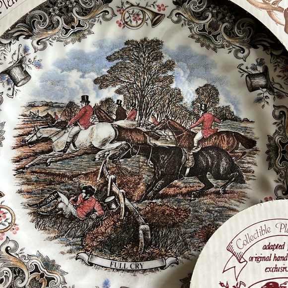 Collectible Plate Full Cry Churchill England Heritage Mint - Picture 2 of 4